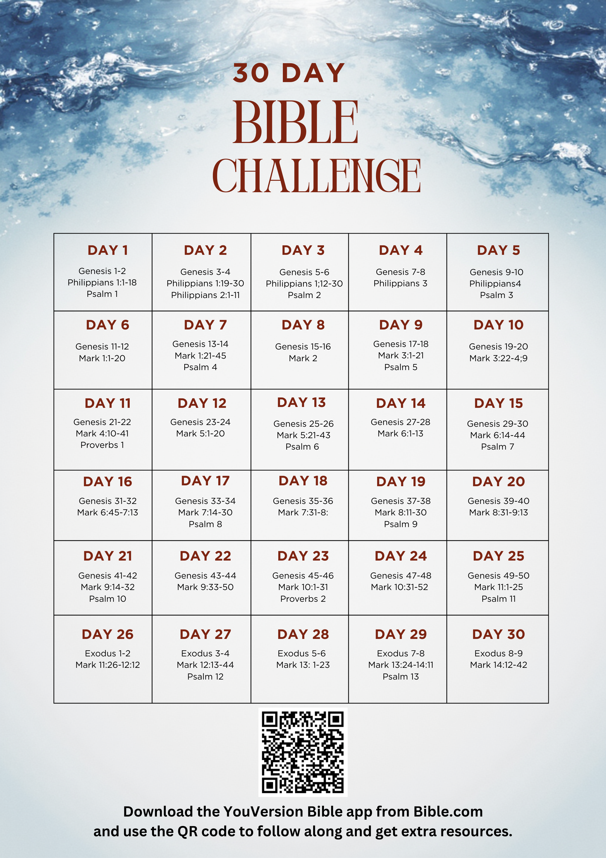 30 Day Bible Challenge